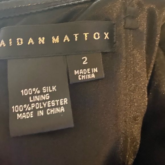 Aidan Mattox Black Strapless Gown - Picture 6 of 6